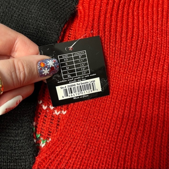 Dog Ugly Christmas Holiday Sweater Pet Clothes Nwt - Picture 7 of 7